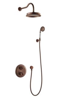 Душевой комплект Swedbe Terracotta Art 2520 с термостатом бронза