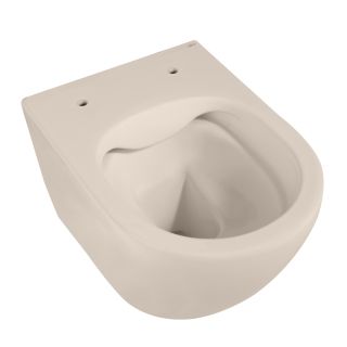 Подвесной унитаз ABBER Bequem AC1101MBE безободковый бежевый матовый
