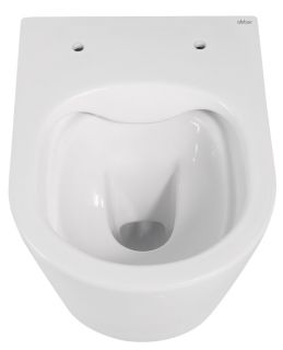 Подвесной унитаз ABBER Bequem AC1102 безободковый белый