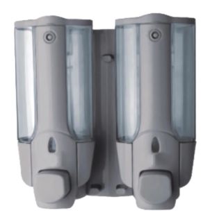 Дозатор жидкого мыла Haiba HB407-1 двойной серый