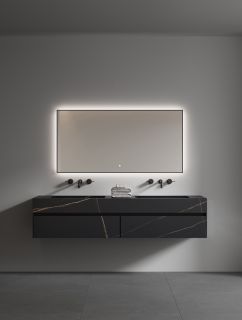 Зеркало с подсветкой Armadi Art 543-140-G 140 см золото