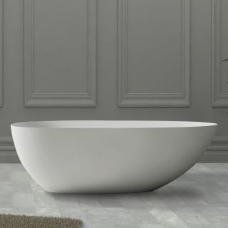 Ванна из искусственного камня ABBER Stein AS9611-1.6 160x75см белый матовый