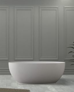 Ванна из искусственного камня ABBER Stein AS9641-1.7 170x78см белый матовый