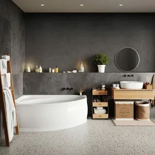 Акриловая ванна VagnerPlast Hapi VPBA170HAP3LX-04 левая 170x110см белый