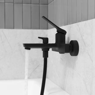 Смеситель для ванны IDDIS Parker PARBL02i02WA чёрный матовый