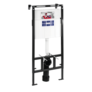 SET Инсталляция Sava Slim Superior + клавиша смыва черный матовый + золото глянец квадр. SMART