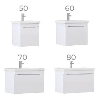 Тумба под раковину подвесная Vigo Grani 028 50 см белый