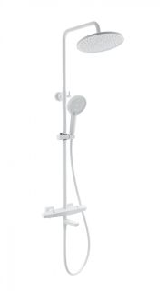 Душевая стойка Wonzon & Woghand Neo WW-B3046-A1-MW с термостатом белый матовый