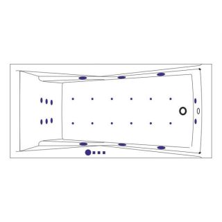 Гидромассажная ванна WHITECROSS Palace 0104.170075.100.ULTRA.WH 170x75 см Ultra белый