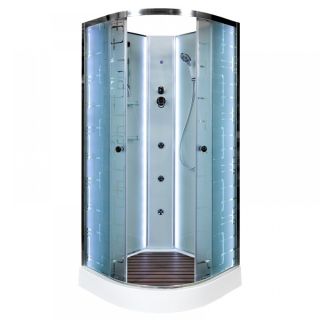 Душевая кабина Deto ЕМ1580 N LED с гм. 80х80х208 см