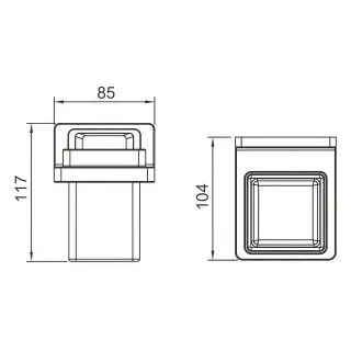 Стакан Gappo G30806-9 оружейная сталь