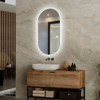 Зеркало с подсветкой ABBER Kontur AG6302S 55см