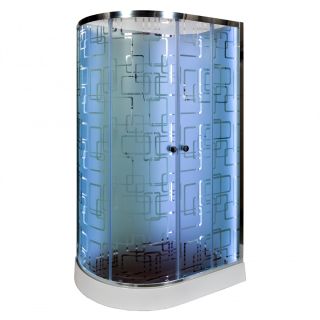 Душевая кабина Deto ЕМ1512 R N LED с гм. 120х80х208 см