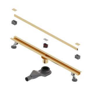 Душевой лоток обрезной RGW SDR-50Gb 76215080-06 80 см золото брашированное